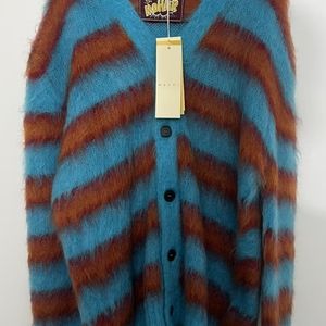 Marni V-Neck Striped Cardigan